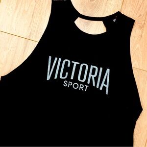 Victoria Secret Sport logo tank top workout fitness baggy sleeveless large